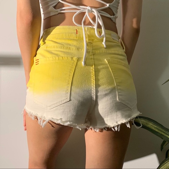 high rise BDG yellow shorts - Picture 2 of 3